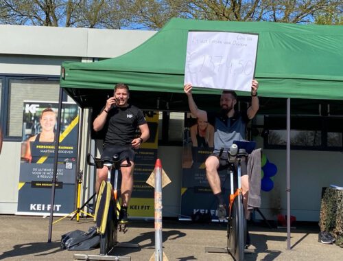Prachtig geldbedrag bij elkaar gefietst voor Giro 555